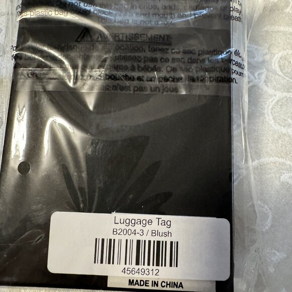 🎁New in package Blush Color Burano Vegan Leather Luggage Tags🎁 - Picture 4 of 4